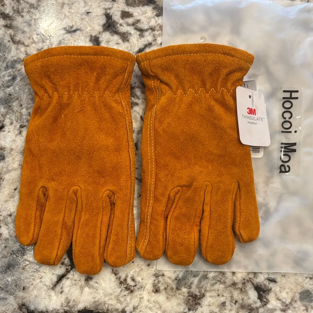 Kids Suede Cowhide Work Gloves NEW!